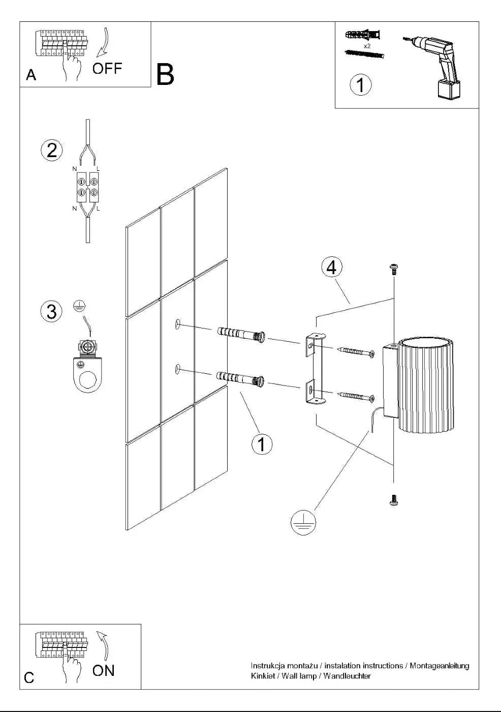 Applique murale LED cylindrique aluminium doré compacte — vue 12