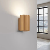Applique murale LED cylindrique aluminium doré compacte — vue 6