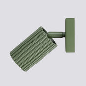 Applique murale LED cylindrique aluminium vert olive moderne — vue 5