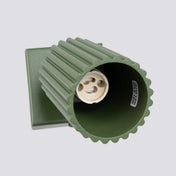 Applique murale LED cylindrique aluminium vert olive moderne — vue 6