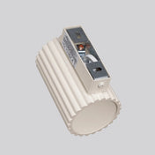 Applique murale LED cylindrique beige acrylique minimaliste — vue 3