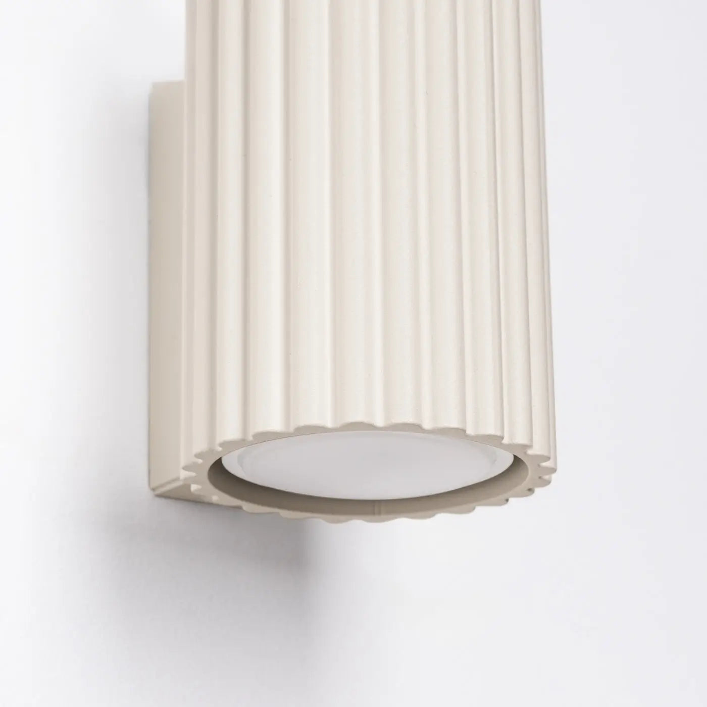 Applique murale LED cylindrique beige acrylique minimaliste — vue 5