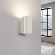 Applique murale LED cylindrique beige acrylique minimaliste — vue 6