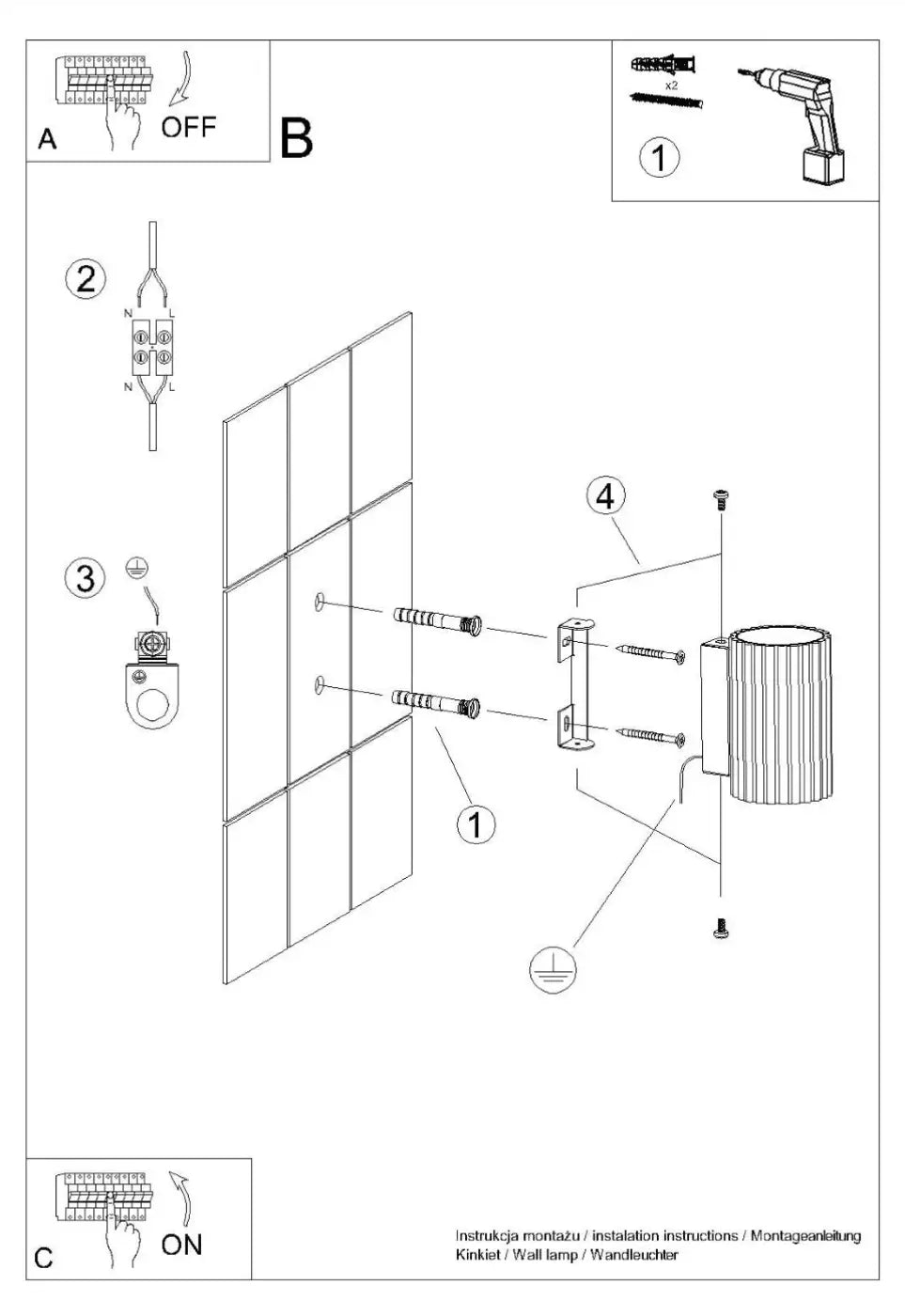 Applique murale LED cylindrique blanche minimaliste GU10 — vue 12