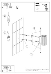 Applique murale LED cylindrique blanche minimaliste GU10 — vue 12