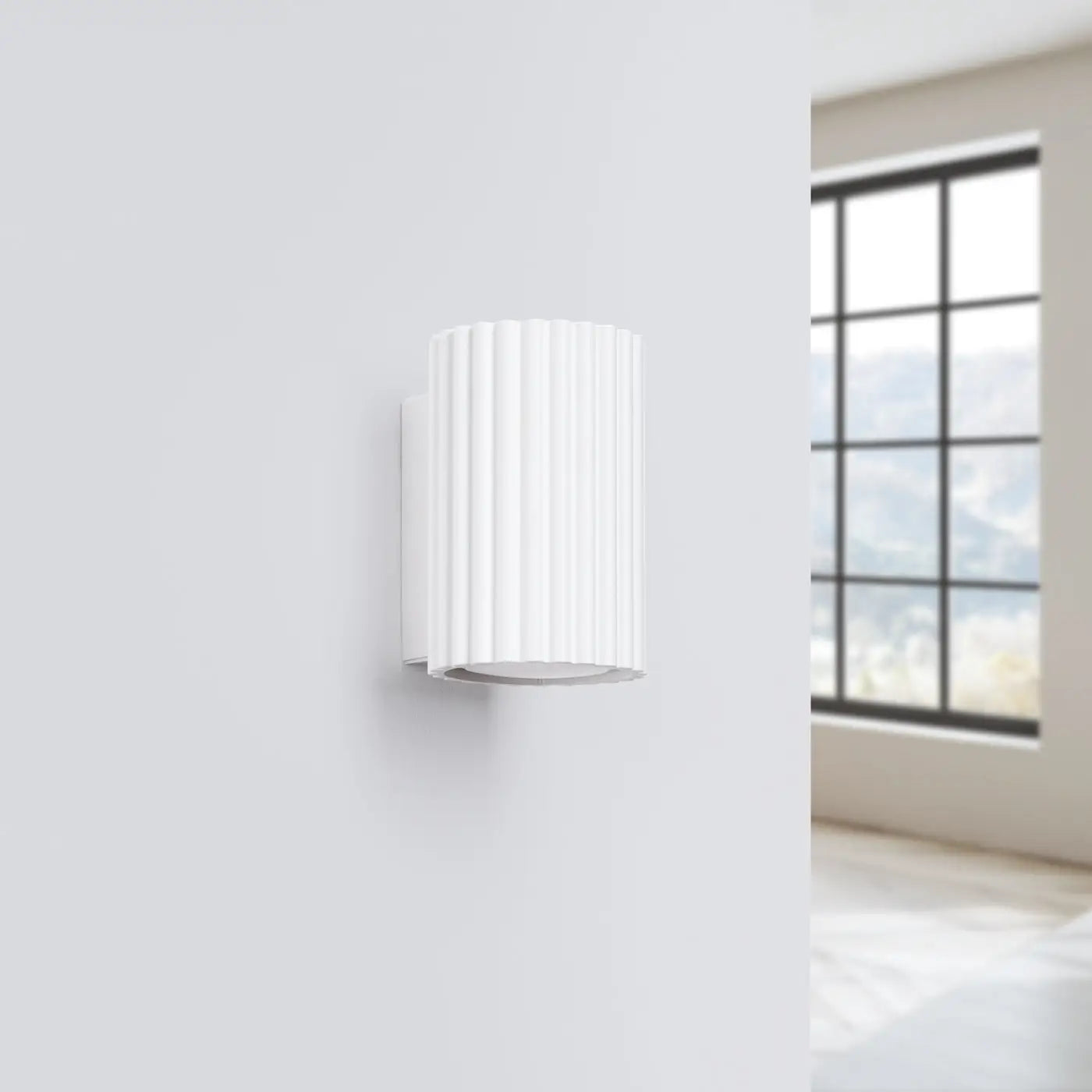 Applique murale LED cylindrique blanche minimaliste GU10 — vue 2