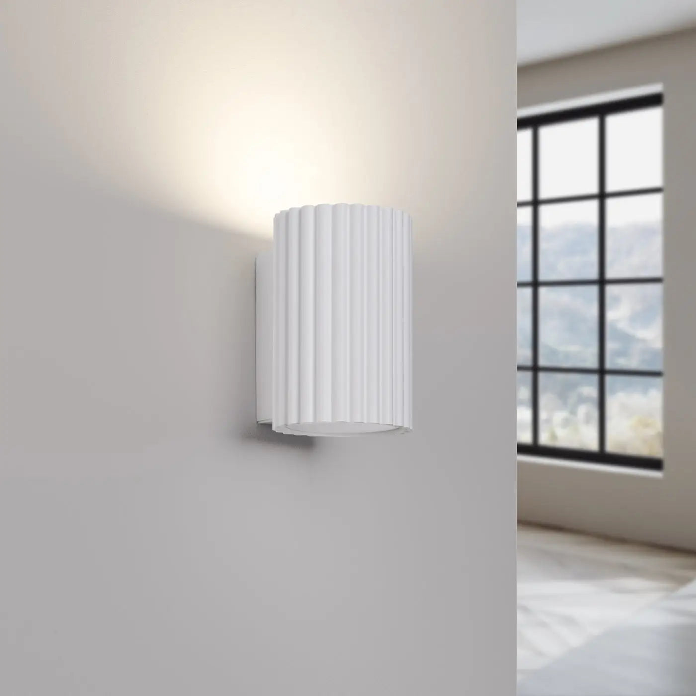 Applique murale LED cylindrique blanche minimaliste GU10 — vue 6