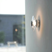 Applique murale LED cylindrique en acier gris minimaliste — vue 3
