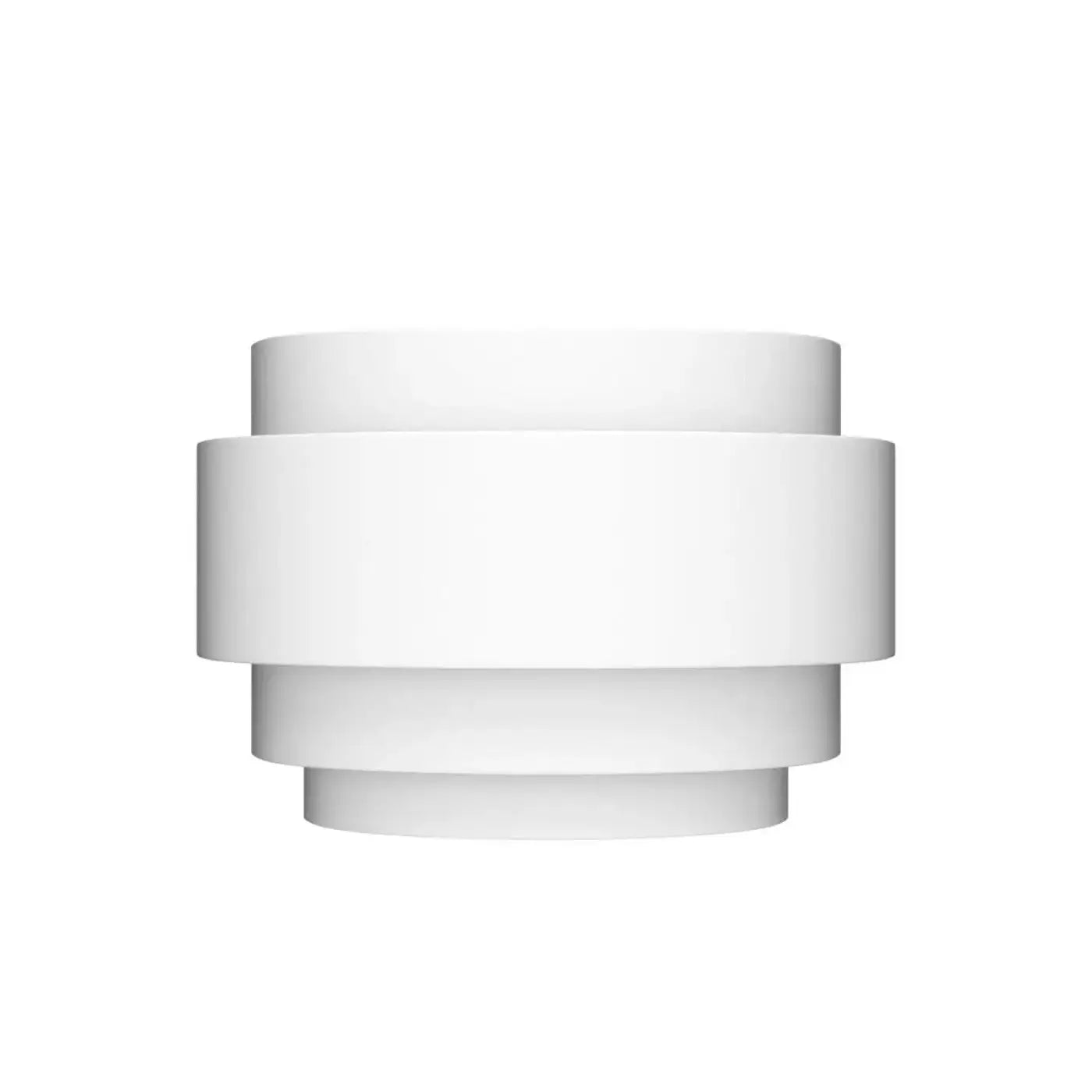 Applique murale LED cylindrique en métal noir et blanc — vue 3