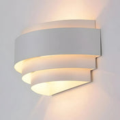 Applique murale LED cylindrique en métal noir et blanc — vue 4