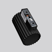 Applique murale LED cylindrique noire aluminium et acrylique — vue 3