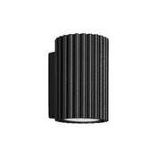 Applique murale LED cylindrique noire aluminium et acrylique — vue 7