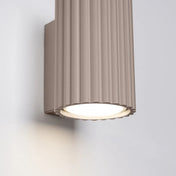 Applique murale LED cylindrique taupe blanc chaud 3000K — vue 4