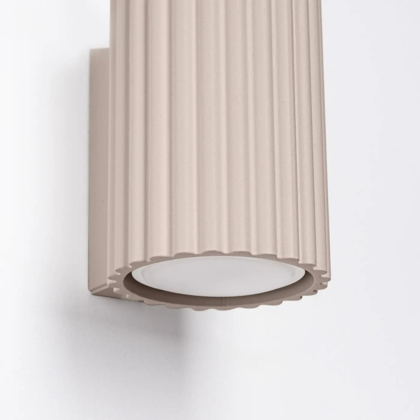 Applique murale LED cylindrique taupe blanc chaud 3000K — vue 5