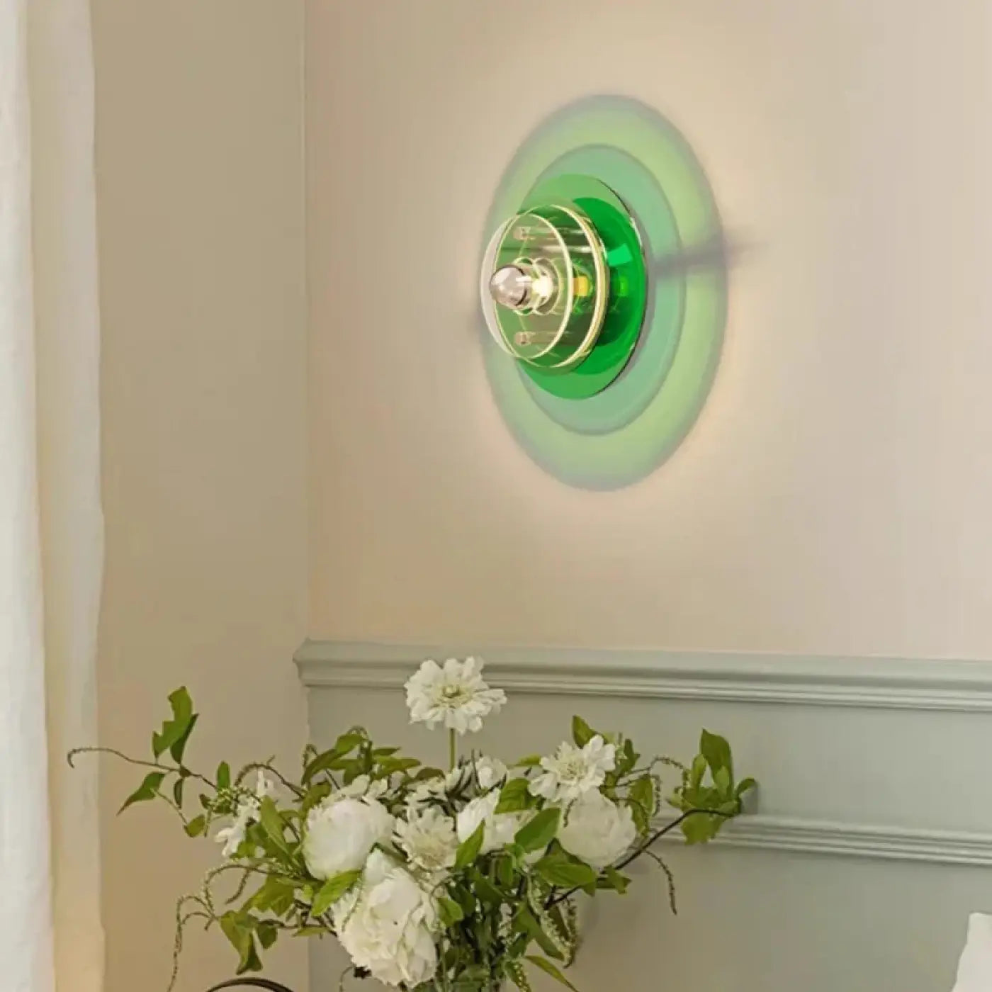 Applique murale LED design disques colorés Art Déco — vue 2