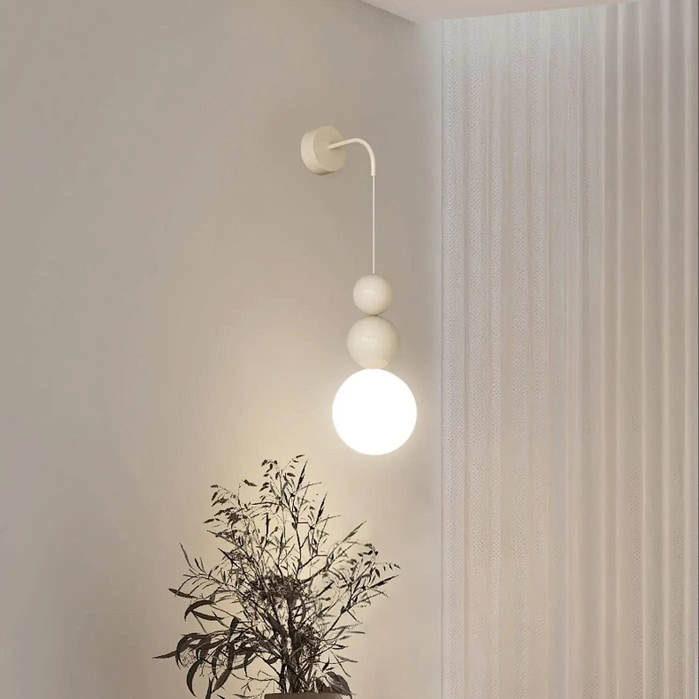 Applique murale LED design en verre et aluminium réglable — vue 2
