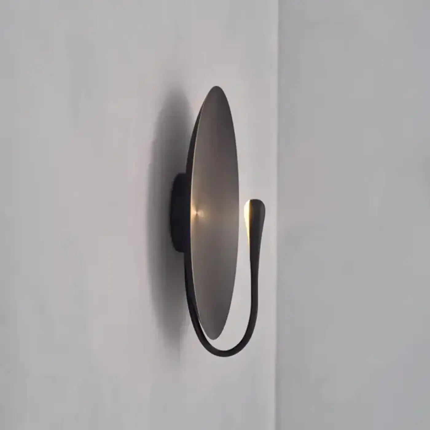 Applique murale LED disque en métal noir 30 ou — vue 3
