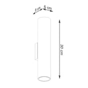 Applique murale LED dorée 2 lumières en acier poli — vue 8