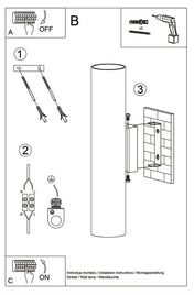 Applique murale LED dorée 2 lumières en acier poli — vue 9