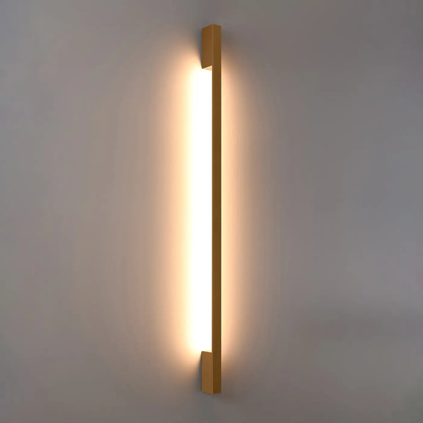 Applique murale LED dorée aluminium verticale — vue 6