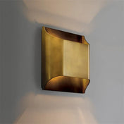 Applique murale LED dorée carrée en métal 3 tailles — vue 2