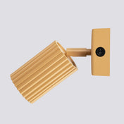 Applique murale LED dorée cylindrique avec interrupteur — vue 5