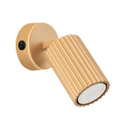 Applique murale LED dorée cylindrique avec interrupteur — vue 6
