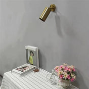 Applique murale LED dorée cylindrique compacte E27 — vue 2