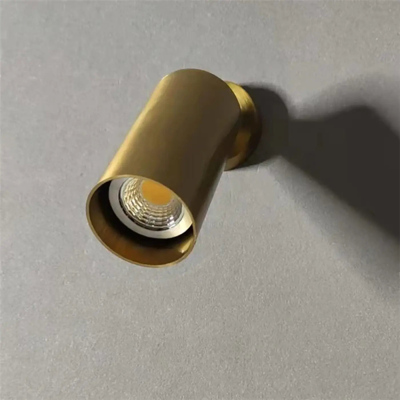 Applique murale LED dorée cylindrique compacte E27 — vue 4