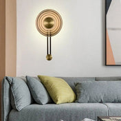 Applique murale LED dorée en métal design original — vue 2