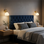 Applique murale LED dorée en métal et céramique vintage — vue 2