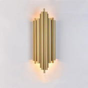Applique murale LED dorée en métal style art déco — vue 5