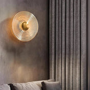 Applique murale LED dorée en verre intensité réglable — vue 11