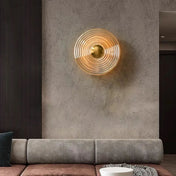 Applique murale LED dorée en verre intensité réglable — vue 4