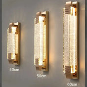 Applique murale LED dorée en verre style Art Déco IP65 — vue 3