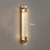 Applique murale LED dorée en verre style Art Déco IP65 — vue 5
