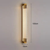 Applique murale LED dorée en verre style Art Déco IP65 — vue 7