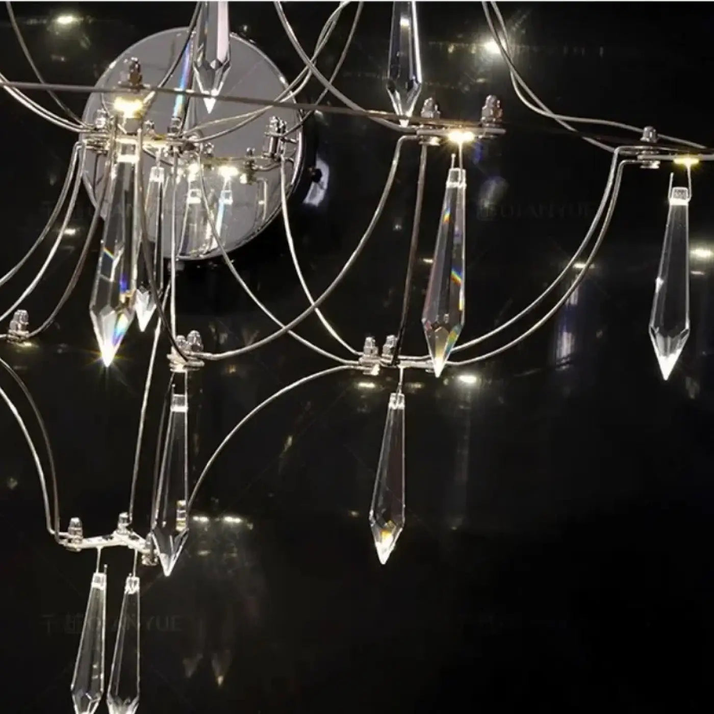 Applique murale LED dorée et argentée en métal dimmable — vue 5