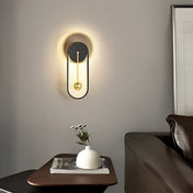 Applique murale LED dorée et noire à deux éclairages — vue 2