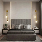 Applique murale LED dorée et noire en acrylique 56 cm — vue 2