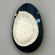 Applique murale LED dorée et noire en métal et résine — vue 12