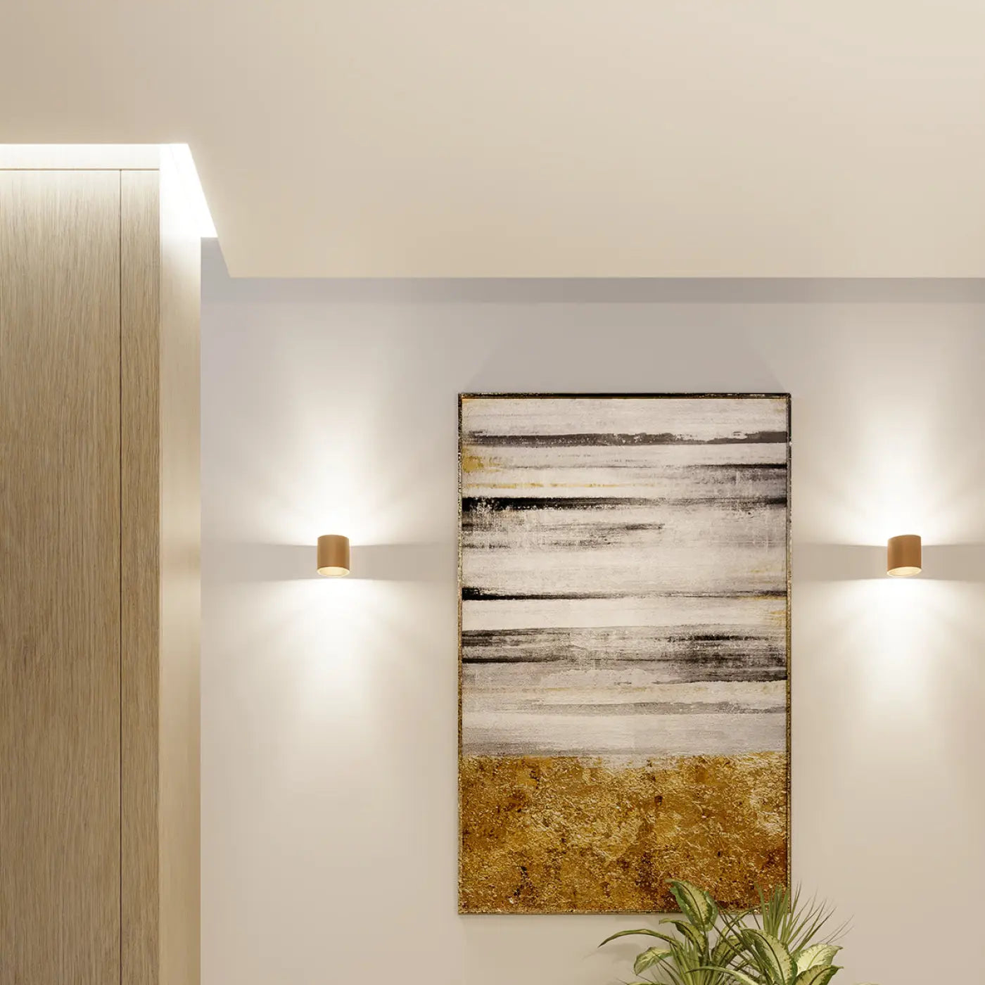 Applique murale LED dorée G9 en aluminium blanc froid 4000K — vue 7