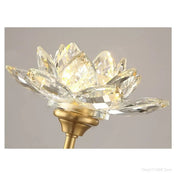 Applique murale LED dorée lotus en aluminium Art Déco — vue 4