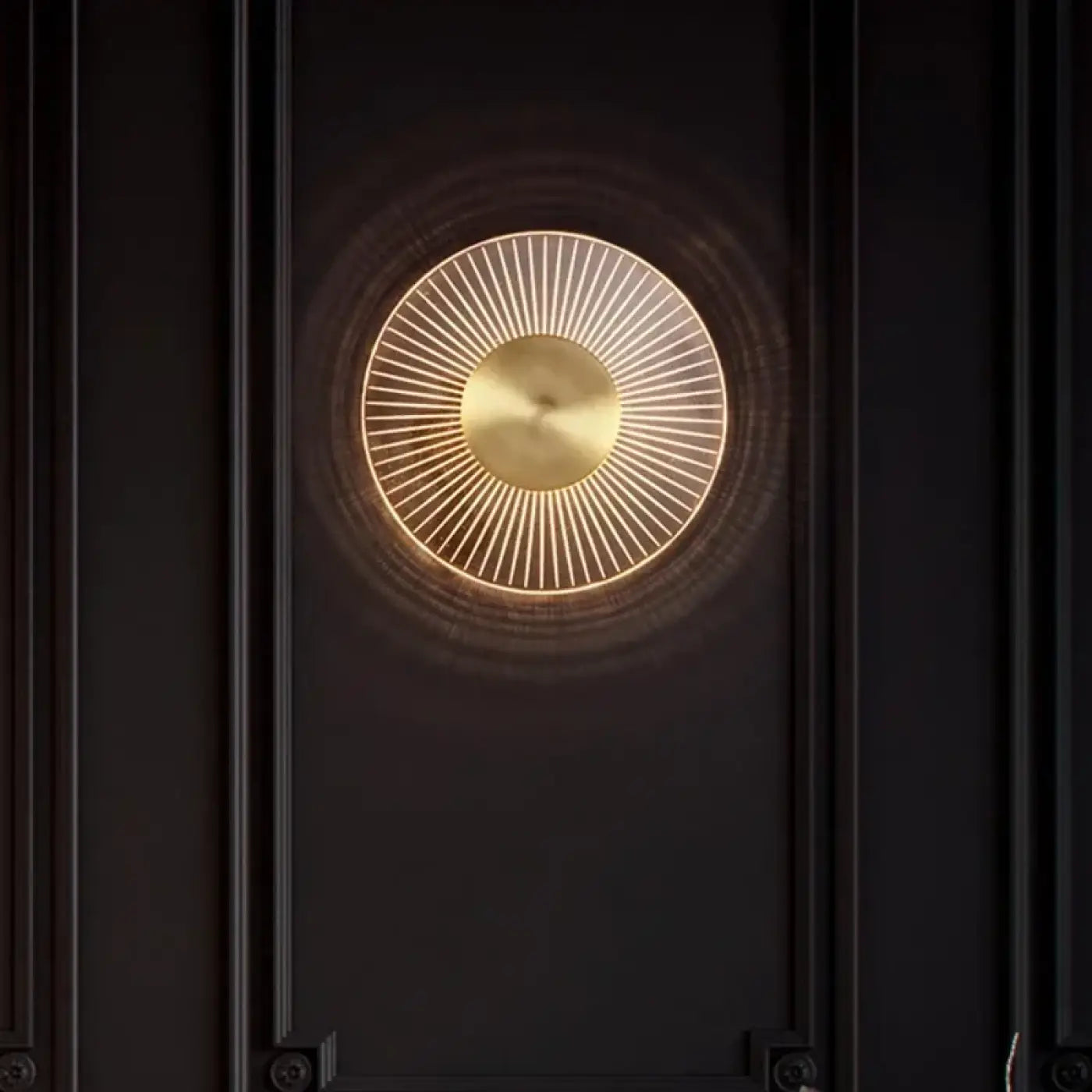 Applique murale LED dorée marbre et métal pour tête de lit — vue 4