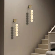 Applique murale LED dorée tube vertical en métal — vue 1