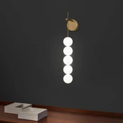 Applique murale LED dorée tube vertical en métal — vue 3
