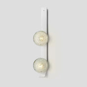 Applique murale LED dorée verticale à 3 lumières en verre — vue 15