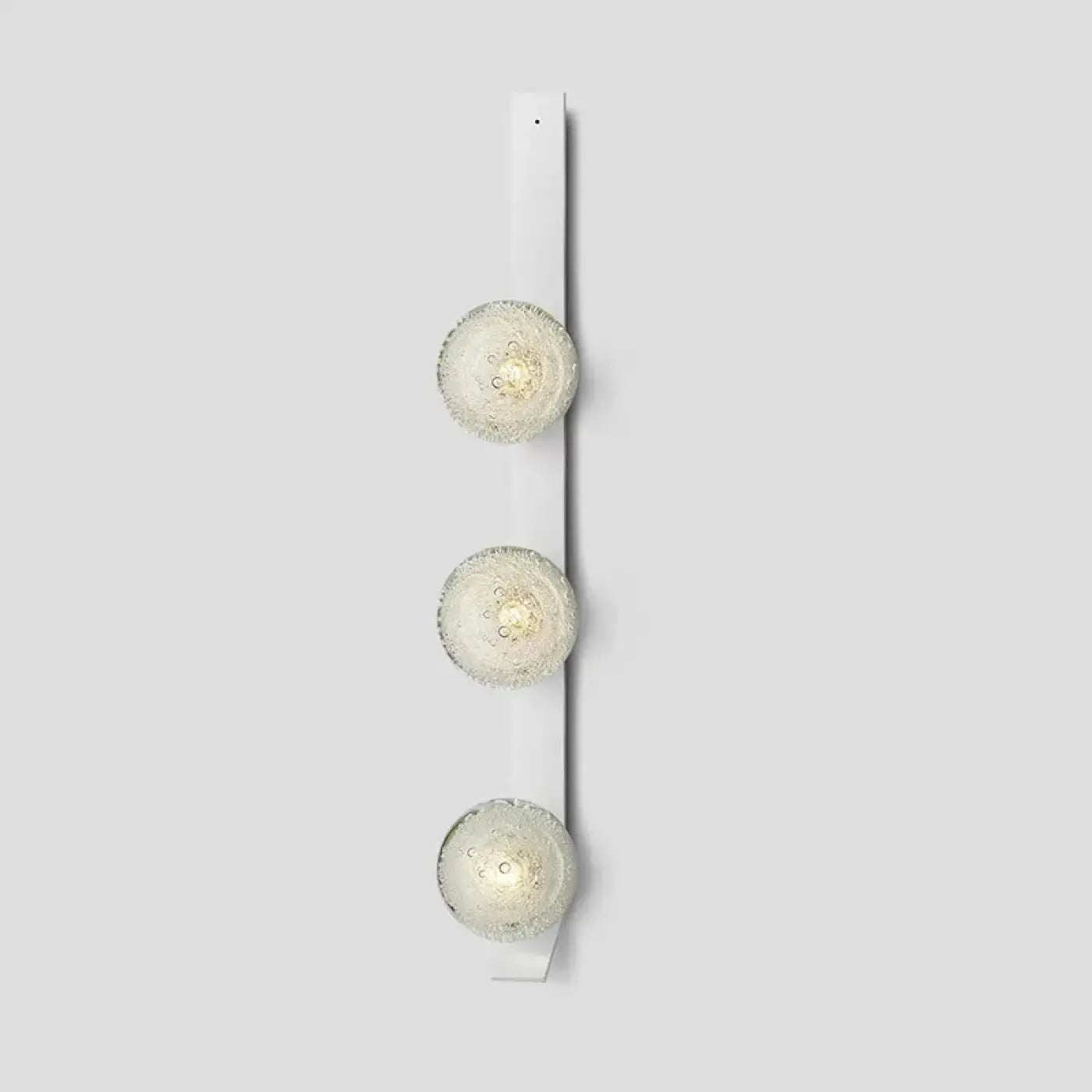 Applique murale LED dorée verticale à 3 lumières en verre — vue 18