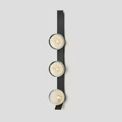 Applique murale LED dorée verticale à 3 lumières en verre — vue 6