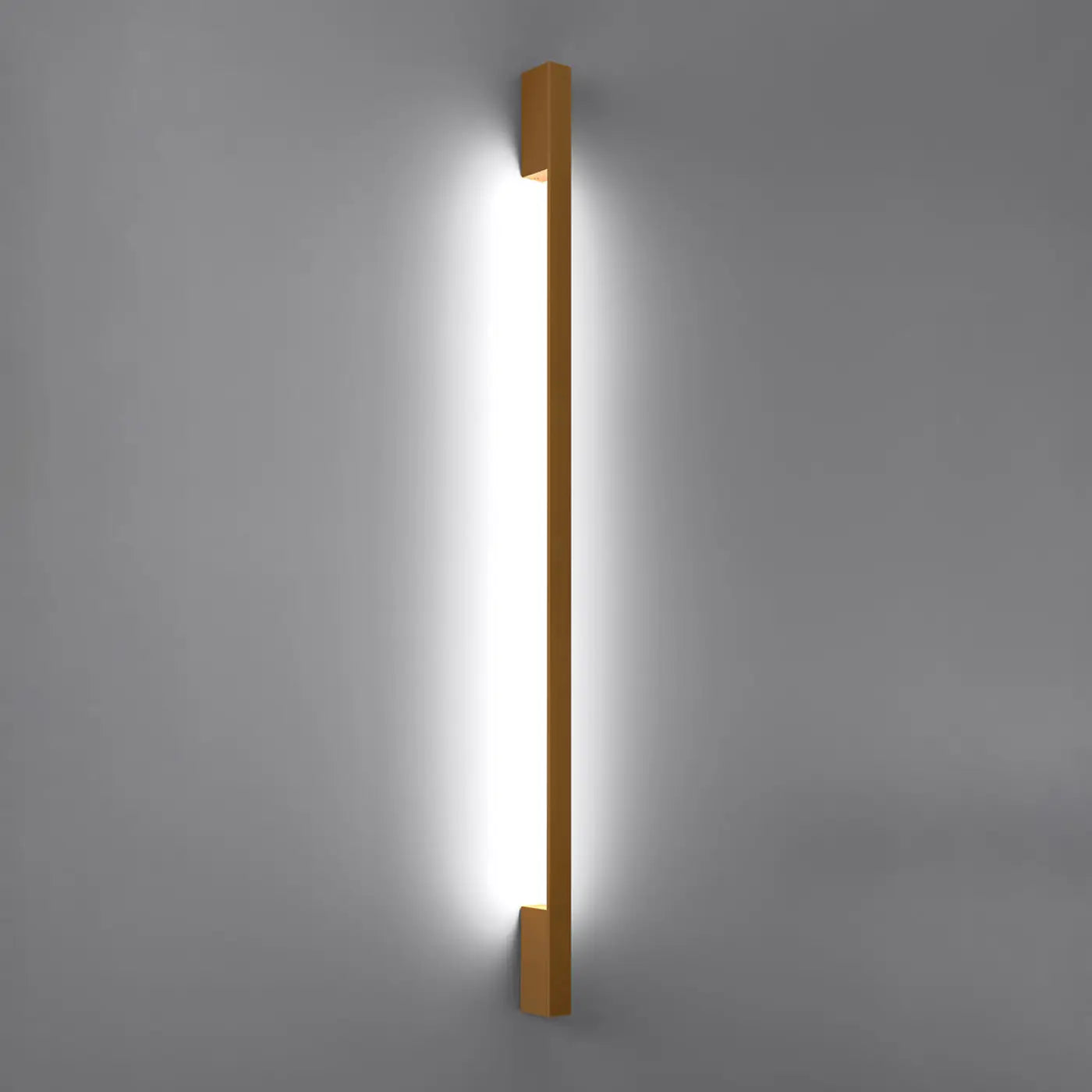 Applique murale LED dorée verticale en aluminium — vue 7